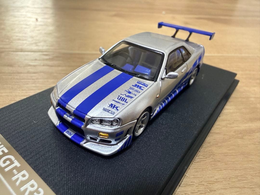 timemicroスカイライン GT-R R34 ミニカー 1/64