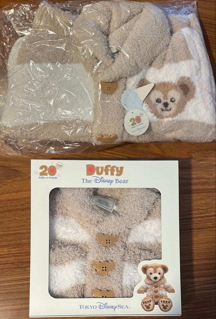 【2点セット】 ダッフィー ぬいぐるみコスチューム カーディガン　ジェラピケ