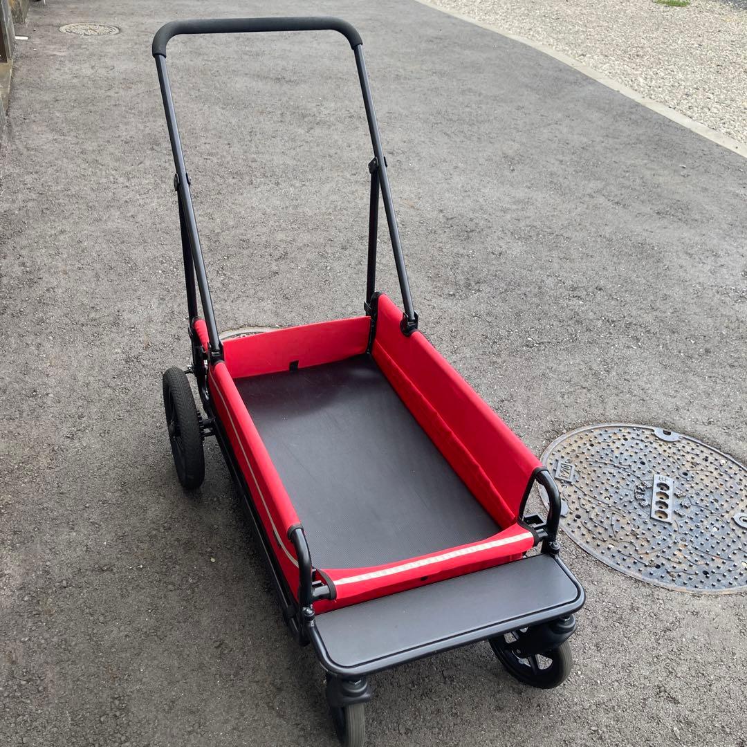レッド ペットカート 折りたたみ式