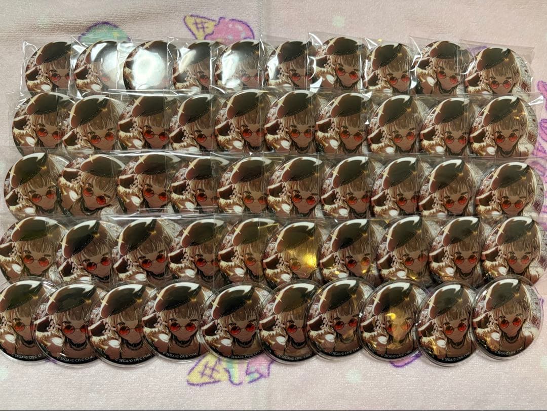 プロセカ 小豆沢こはね 44b グリッター缶バッジ