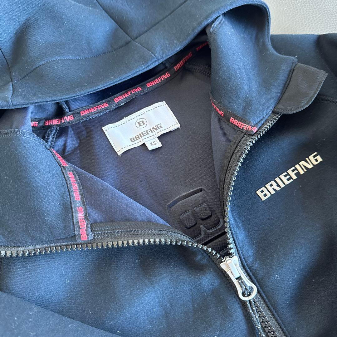 BRIEFING フード付きジャケット XS ネイビー