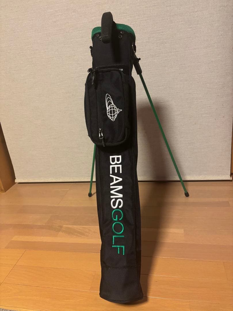 BEAMS GOLF スタンドバッグ 黒 緑
