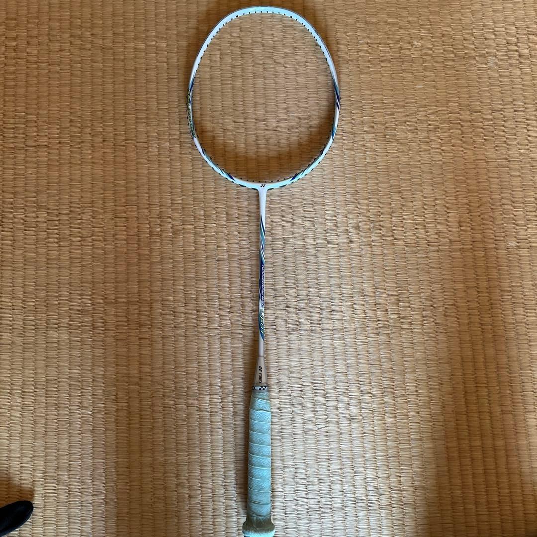 バドミントンラケット ホワイト/ブルー4UG5