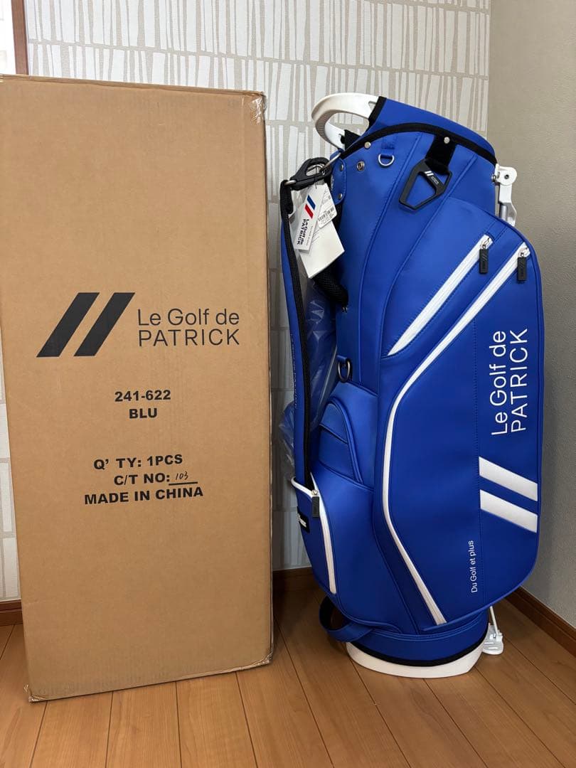 パトリック PATRICK ブルー スタンドキャディバッグ 2024 新品未使用