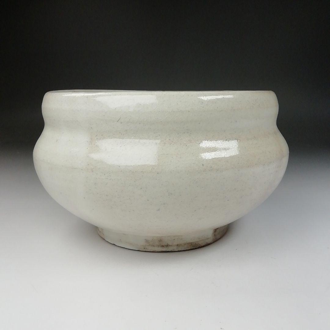 Ｔ６６４　建水　『粉引建水』『墨田窯　金太漢 作』　共箱　茶道具