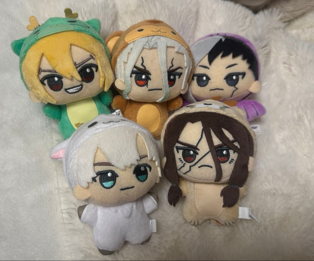 Dr.STONE ちびぐるみ アニマル着ぐるみ ぬいぐるみセット 五知将