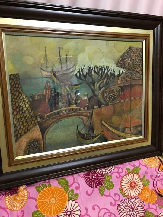 吉田正雄先生の油絵、アンティーク