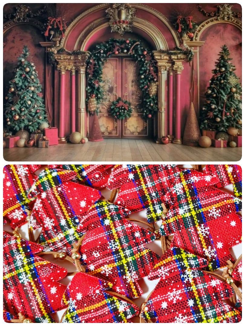 業務用トリミングチョーカー　クリスマスツリー　85個　ペットサロン　雪