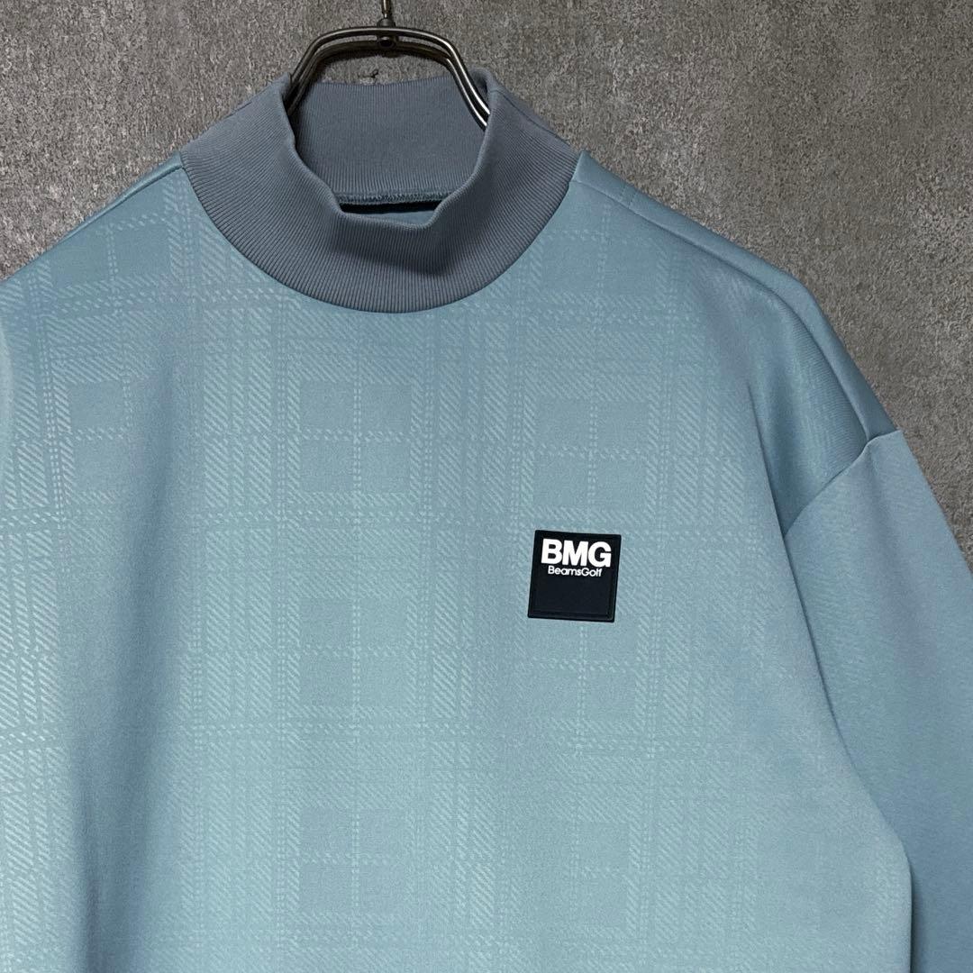 BEAMS GOLF ビームスゴルフ モックネック シャツ ライトブルー S