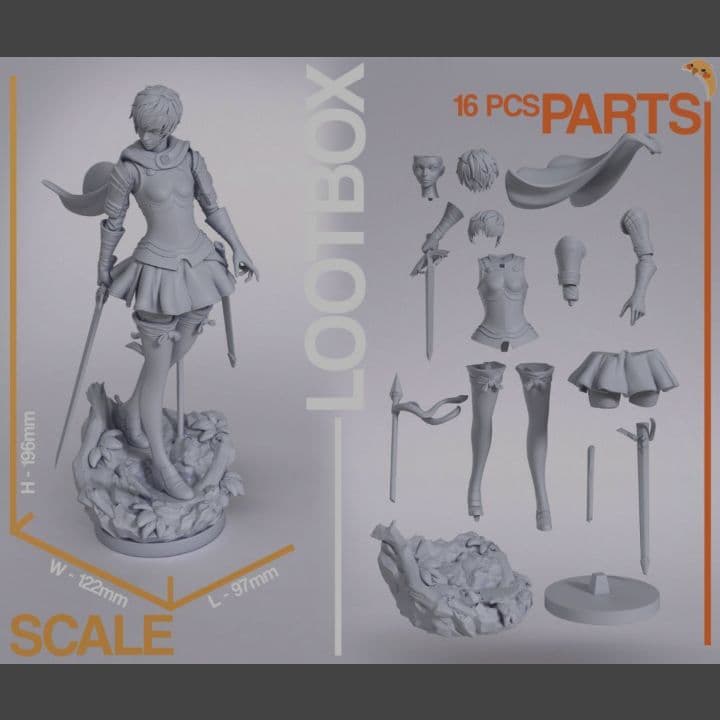 キャスカ　1/10　ベルセルク　未塗装未組立　フィギュア　ガレージキット