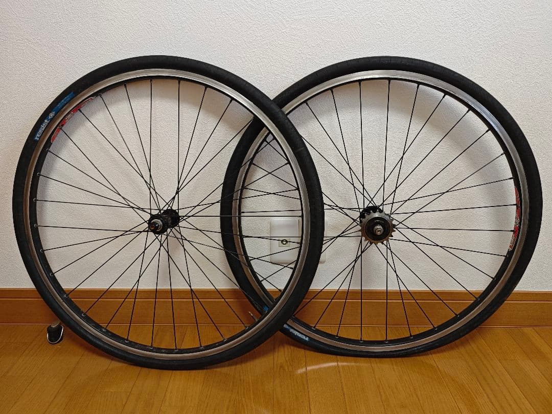 white industries ハブ　700cホイール前後セット