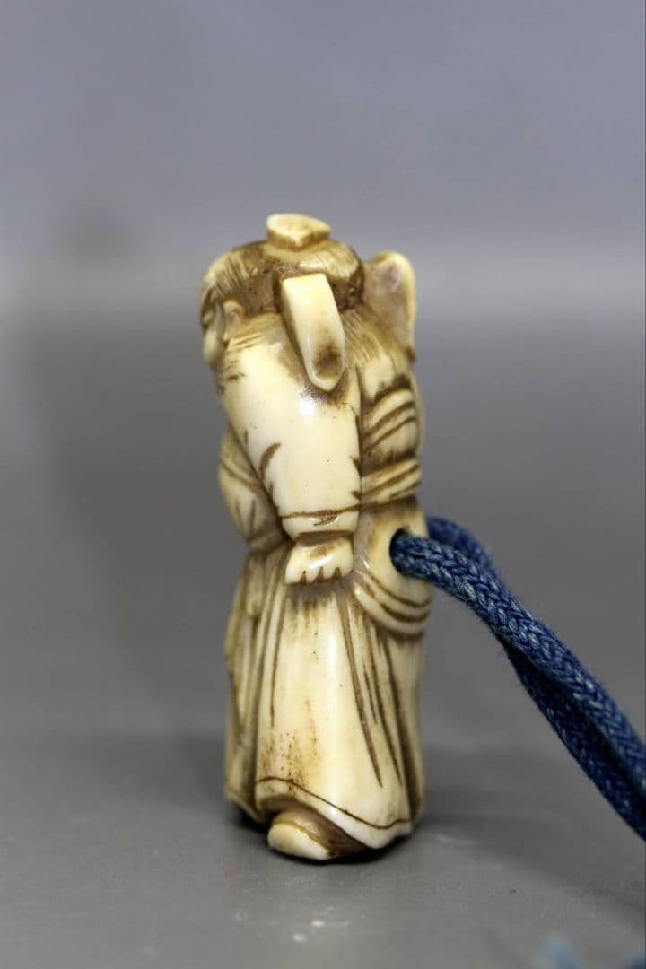 時代物 根付 「鍾馗さま」疱瘡除け おまじない IS1