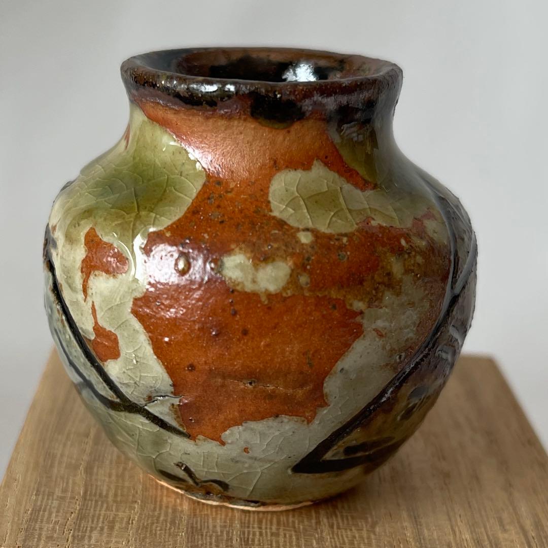 金城次郎 壷屋焼 琉球陶器人間国宝 やちむん　小壺