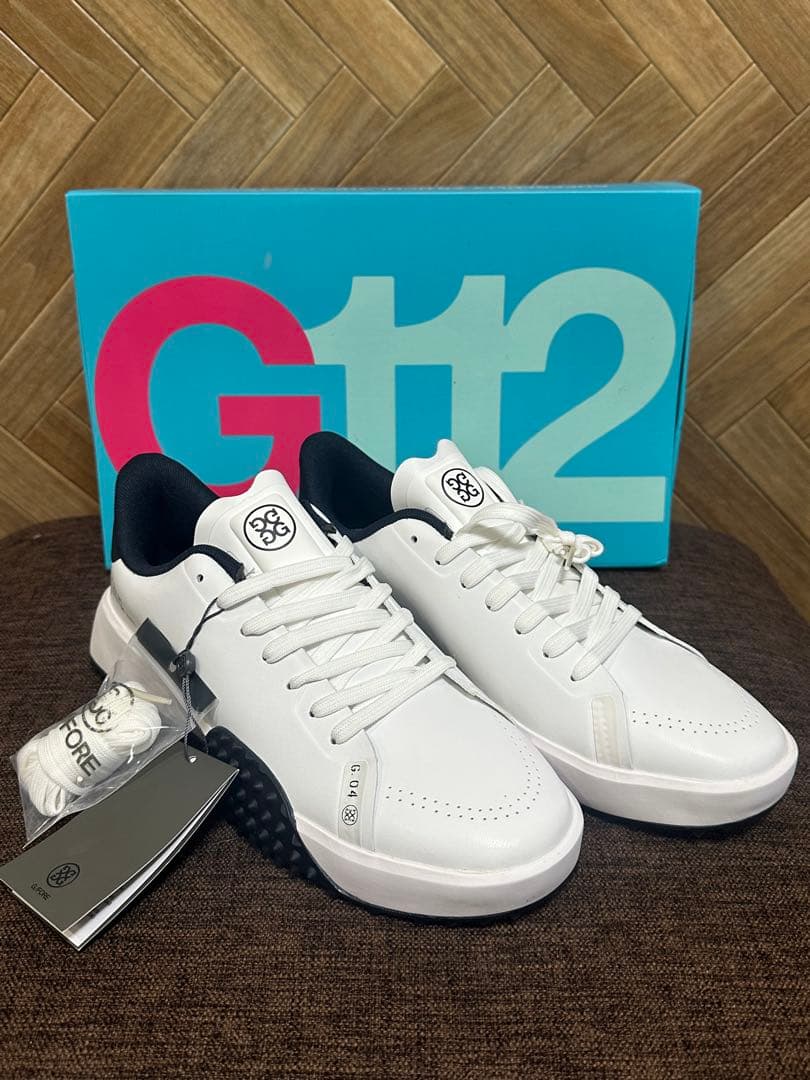 G/FOREメンズシューズG.112　ホワイト×ネイビー　28㎝