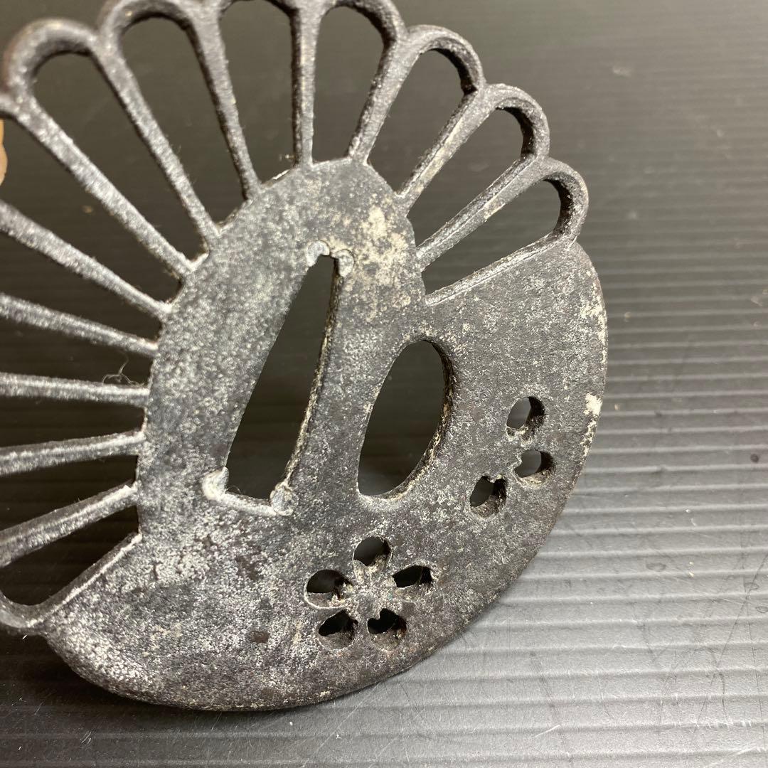 江戸時代　透かし鍔　94g 東さ7-1012☆2F