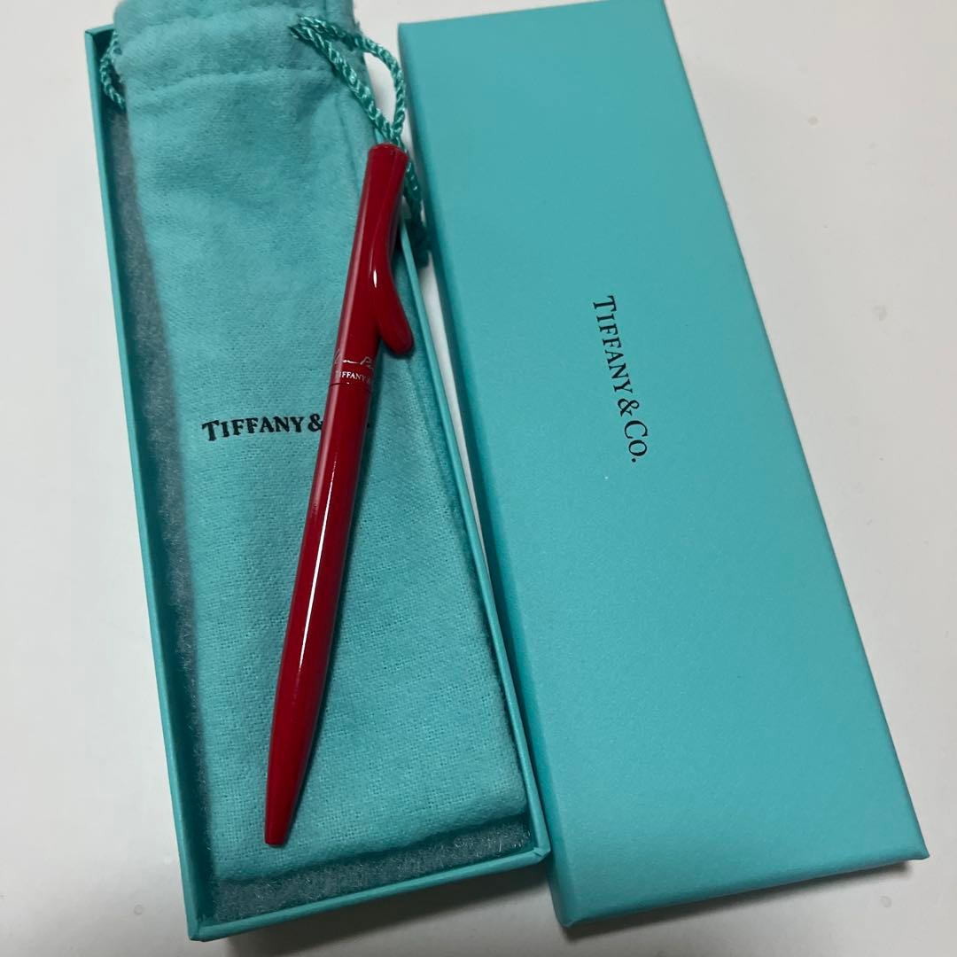 Tiffany & Co. レッドボールペン 専用ケース付き
