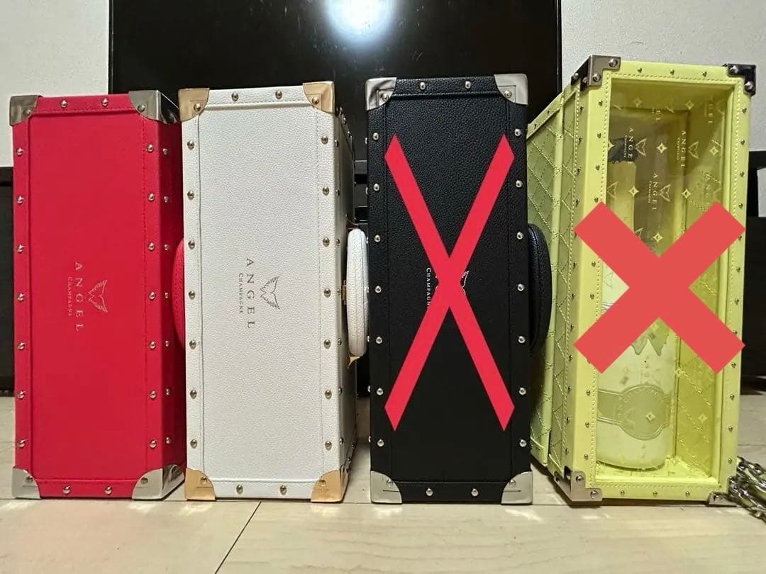 ANGELエンジェルシャンパンケース3本(空き瓶付き)