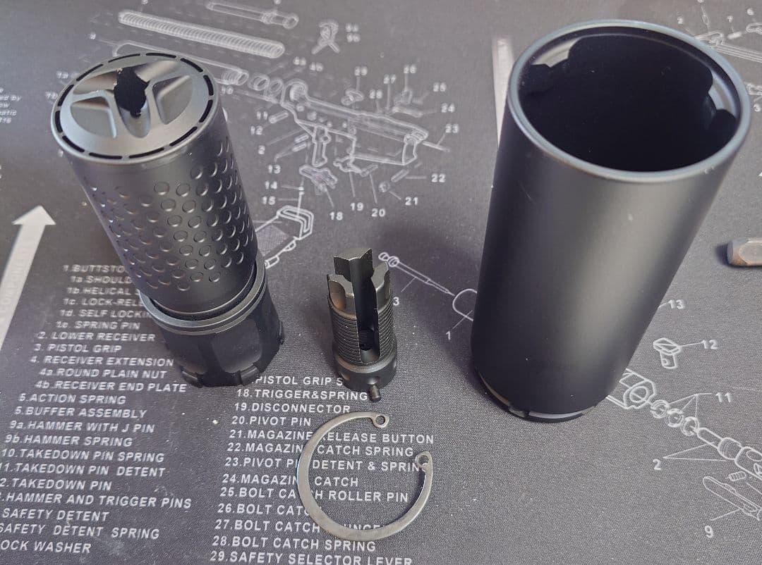 ANGRYGUN KAC QDC/CRS-PRT サプレッサー