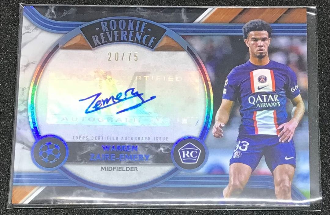 【ザイール・エメリ 】RC 75枚限定 パラレル 直筆サインカード