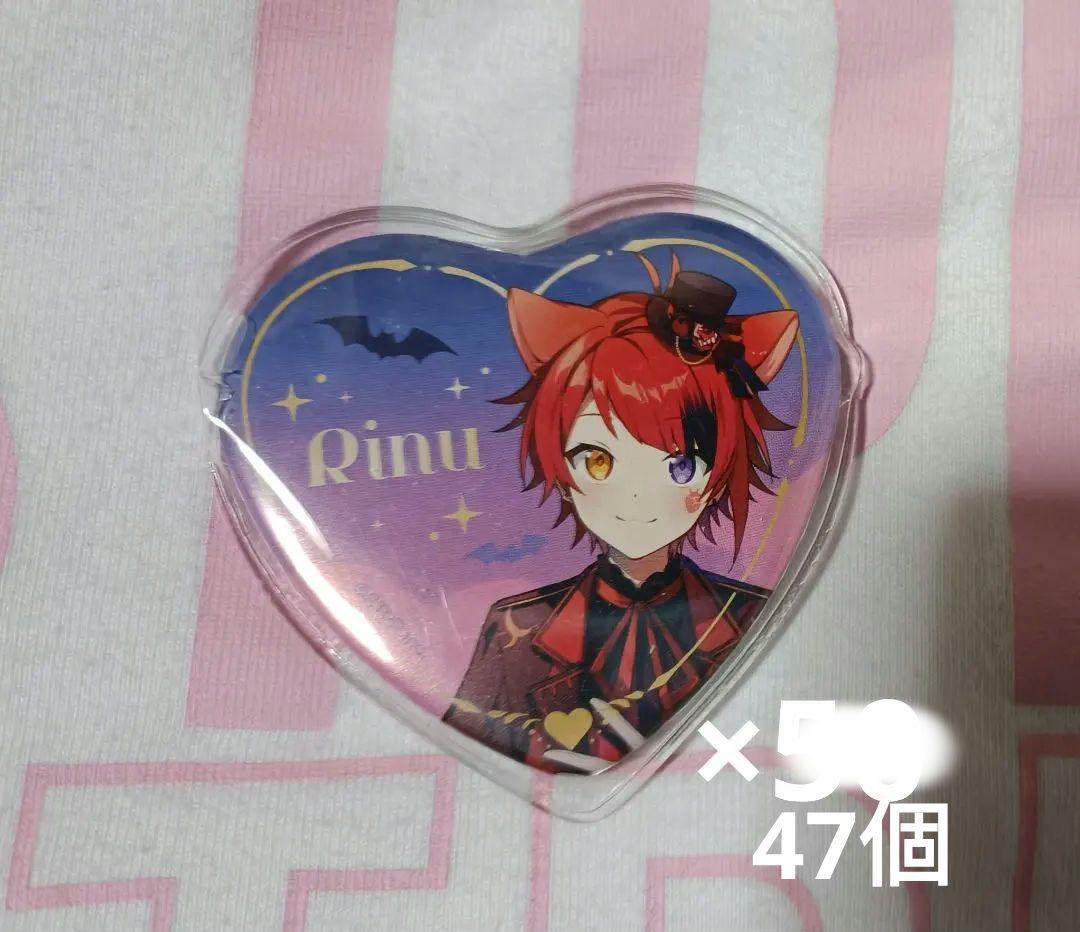 すとぷり　莉犬　缶バッチ　2023　ハロウィン　ハートの缶バッチ