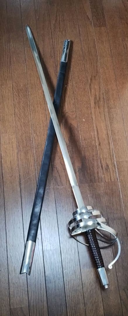 フェンシング　サーベル　金属製　突剣　コスプレ　模造刀　西洋剣　レイピア　アニメ