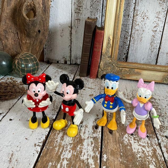 ヴィンテージ*アプローズ社×ディズニー*ミッキーミニーマウス ドナルドフィギュア