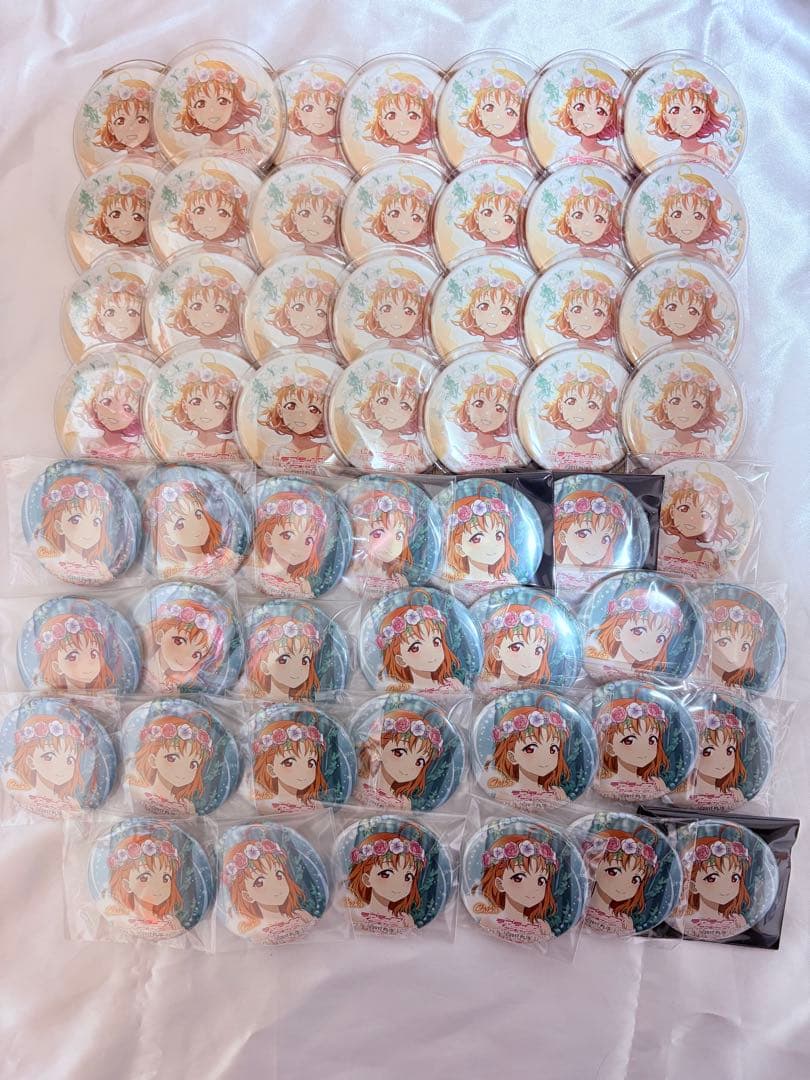 Aqours 高海千歌 Flowerparty フラワーパーティー 缶バッジ痛バ