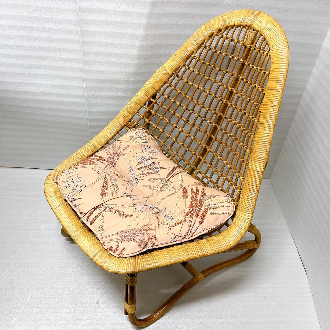 【良品✨送料無料】ラタンチェア 籐 椅子 アジアン家具 バリ風②
