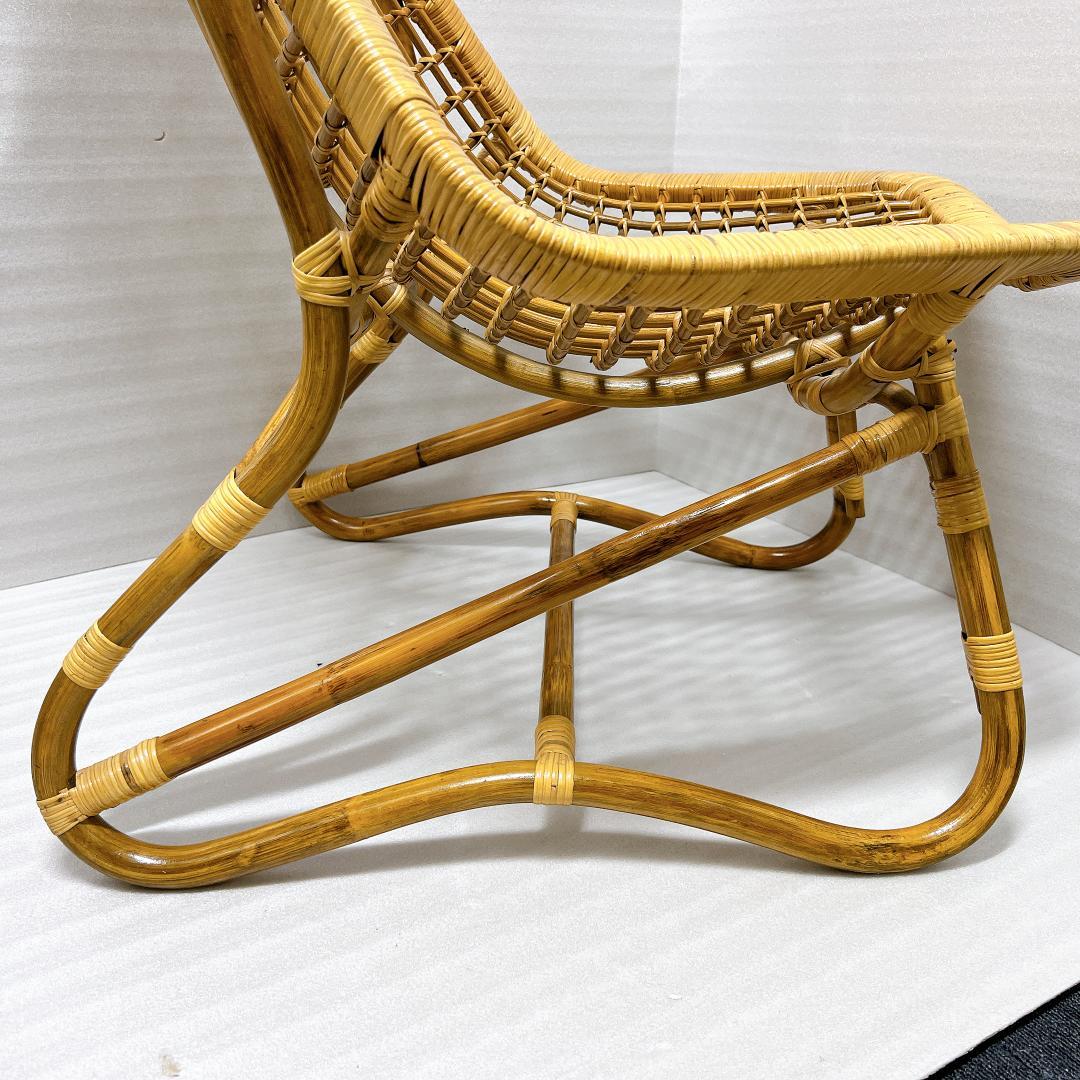 【良品✨送料無料】ラタンチェア 籐 椅子 アジアン家具 バリ風②