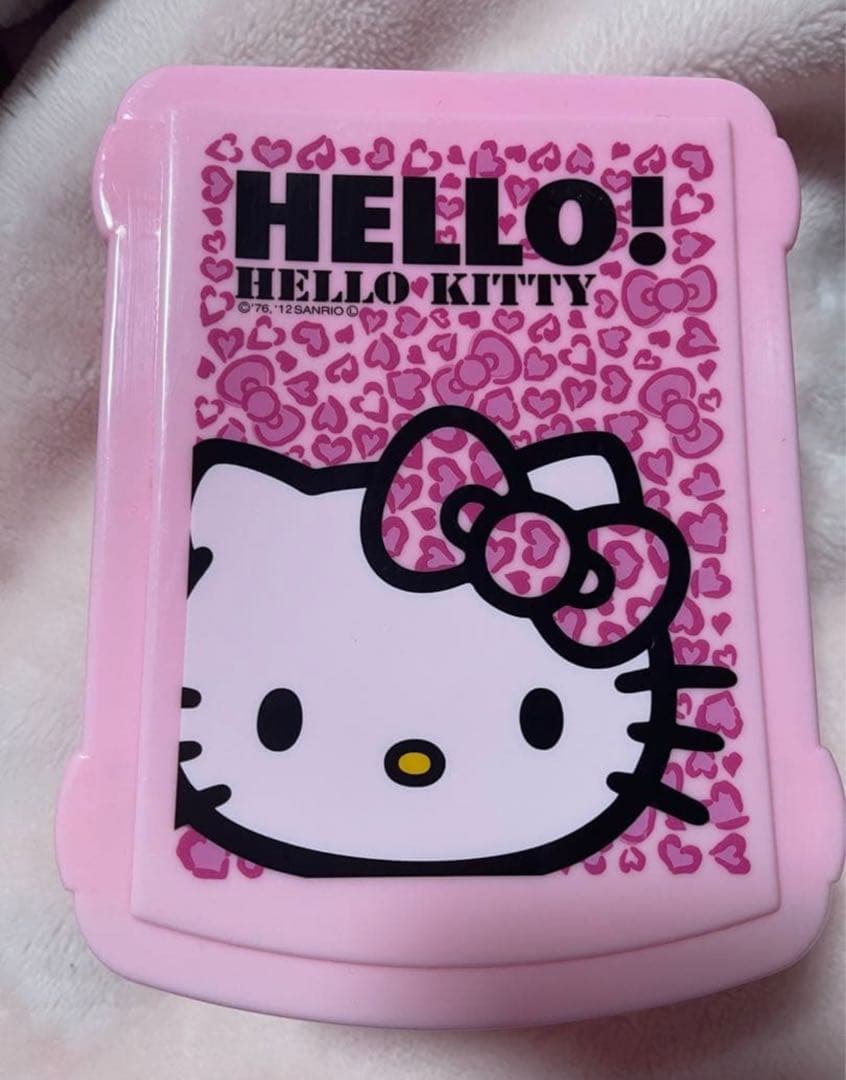 2016年物平成ギャル キティちゃん 2段収納ボックス 豹柄ピンク