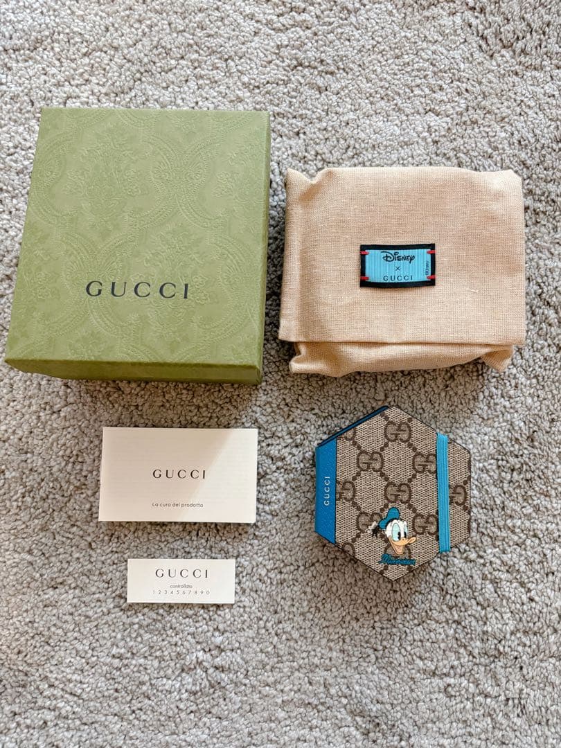新品 GUCCI グッチ ディズニーコラボ　ドナルドダック メモ帳　ディズニー