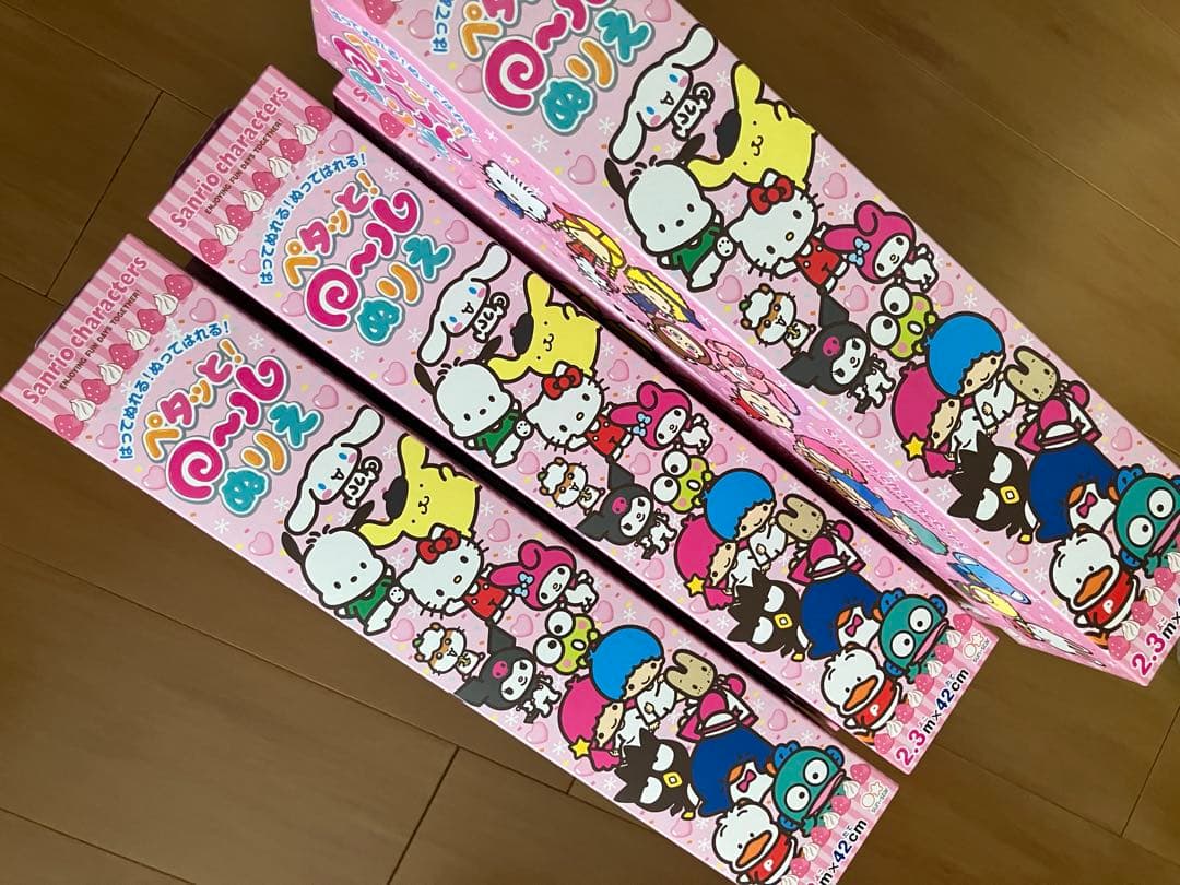 ビッグサイズ！お得10箱セット　サンリオキャラクターズ　ペタッと！ロールぬりえ