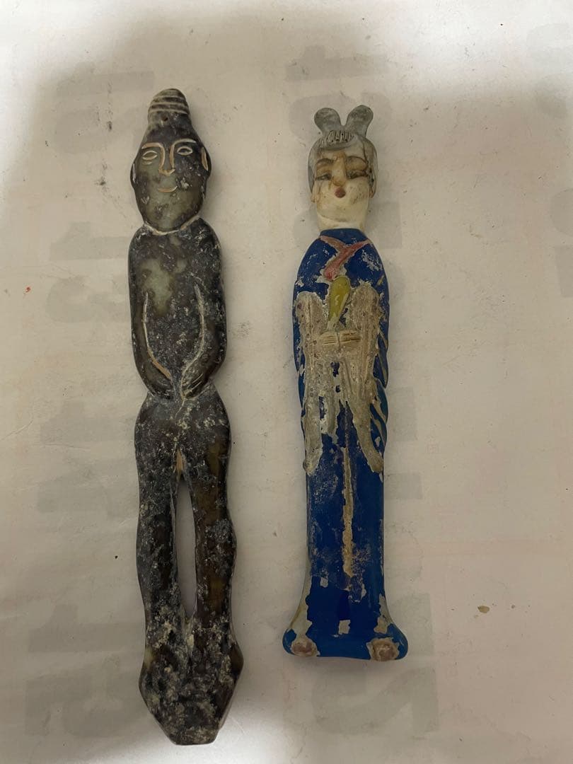 中国美術　人物像　玉石彫刻　古美術