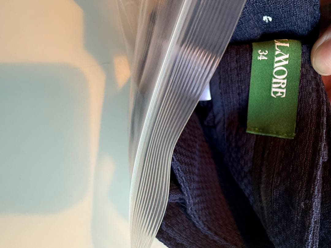 BELLMOREベルモアドライストレッチパンツ　NAVY