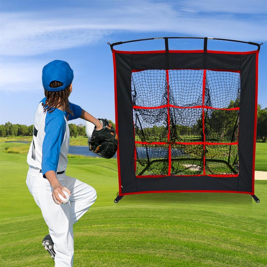 野球ネット集球ネット付き　折りたたみ式　ストライクアウト