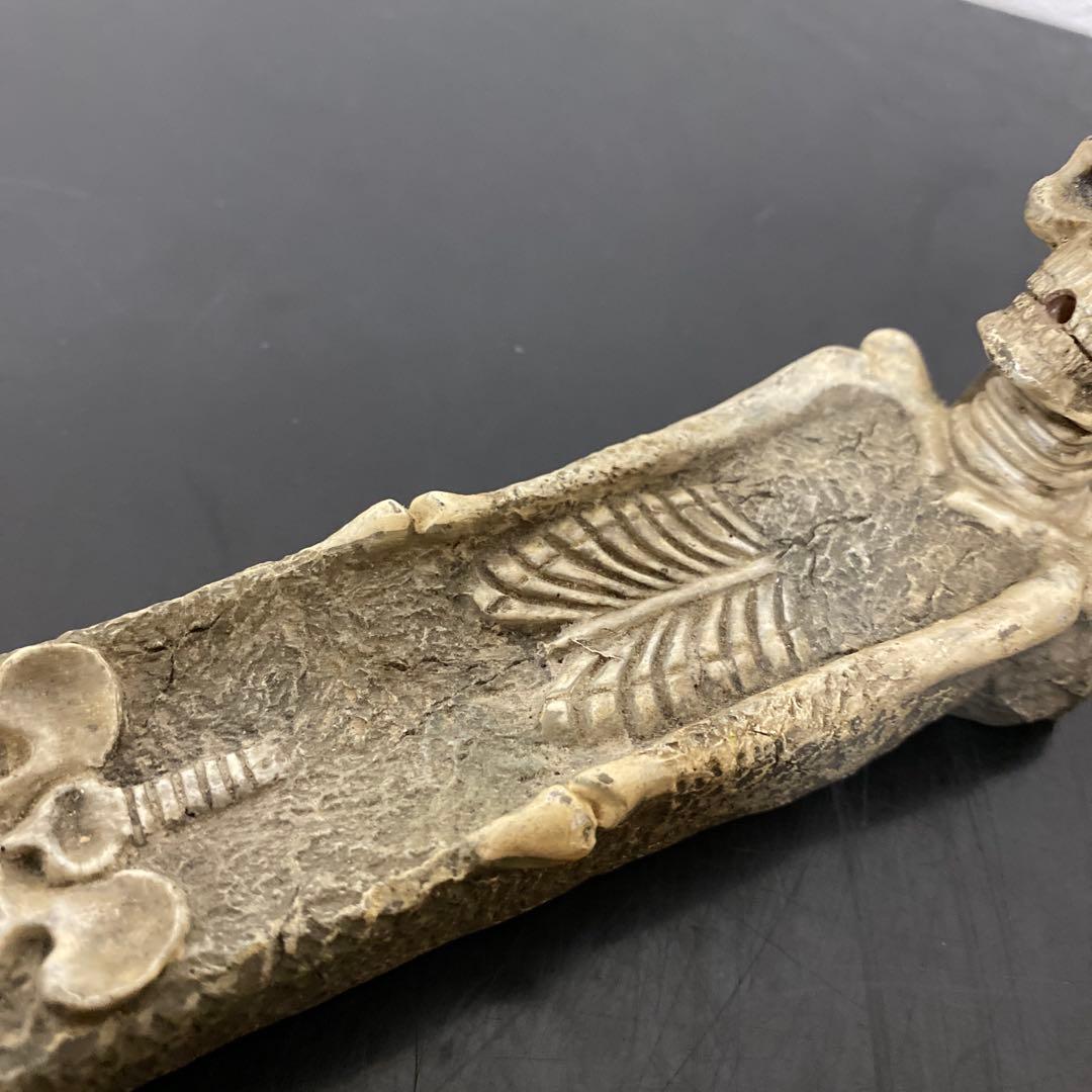 スカル ドクロ 髑髏 フィギュア ４種セット 置物 お香立て ステンレスグラス8