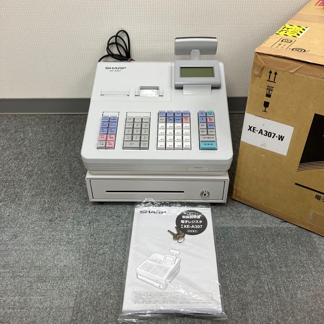 美品　SHARP シャープ　電子レジスタ XE-A307-W 16部門タイプ