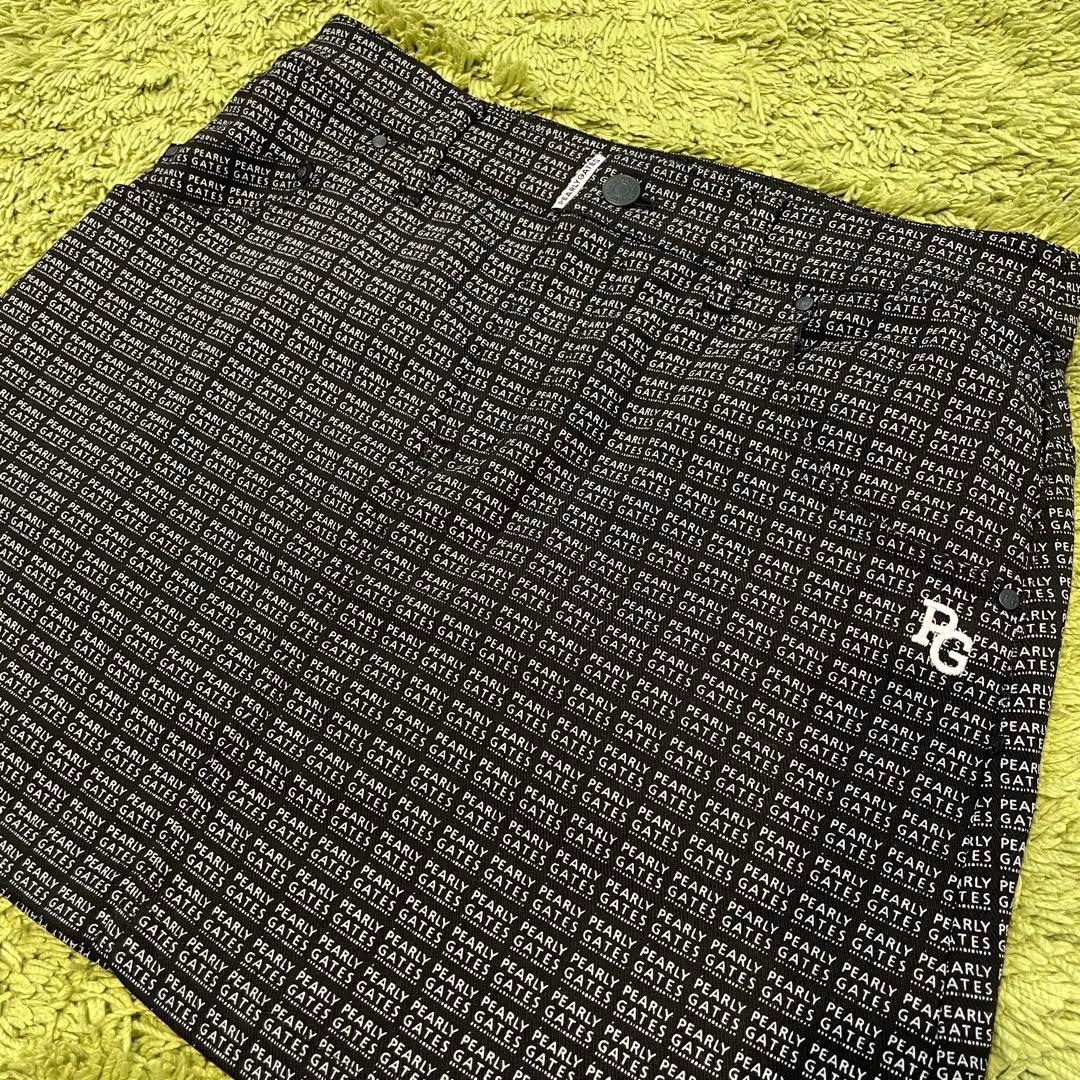 パーリーゲイツ PEARLYGATES 総柄スカート ストレッチ ネイビー系 1