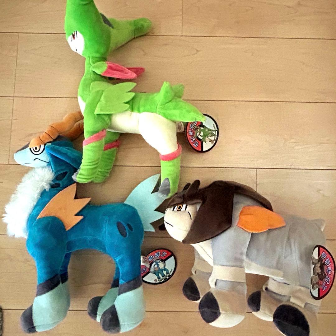 タグ付き ポケモン テラキオン コバルオン ビリジオン 特大 ぬいぐるみ