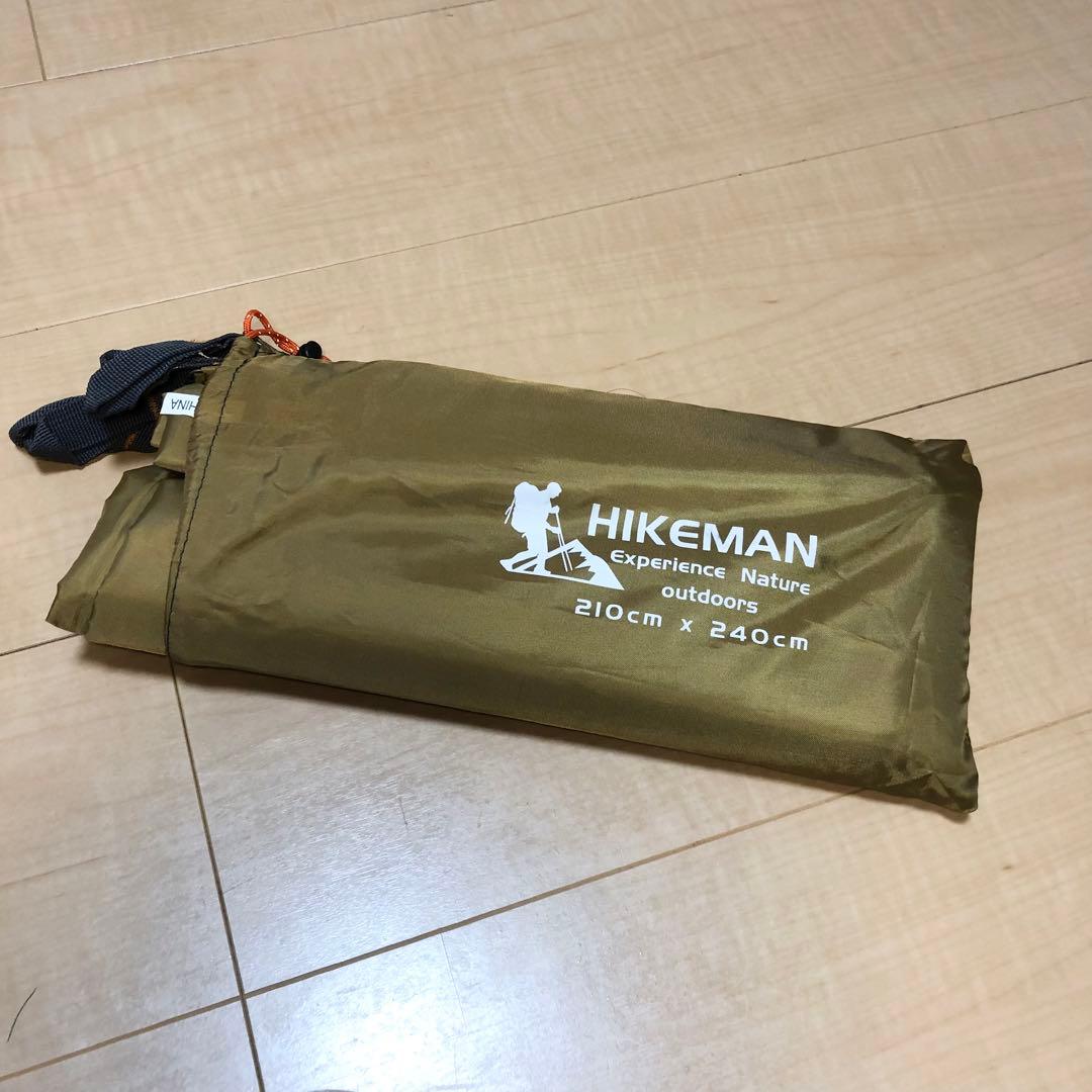 2〜3人用テントセット(テント本体、別跳ね上げポール、ペグ、グランドシート)