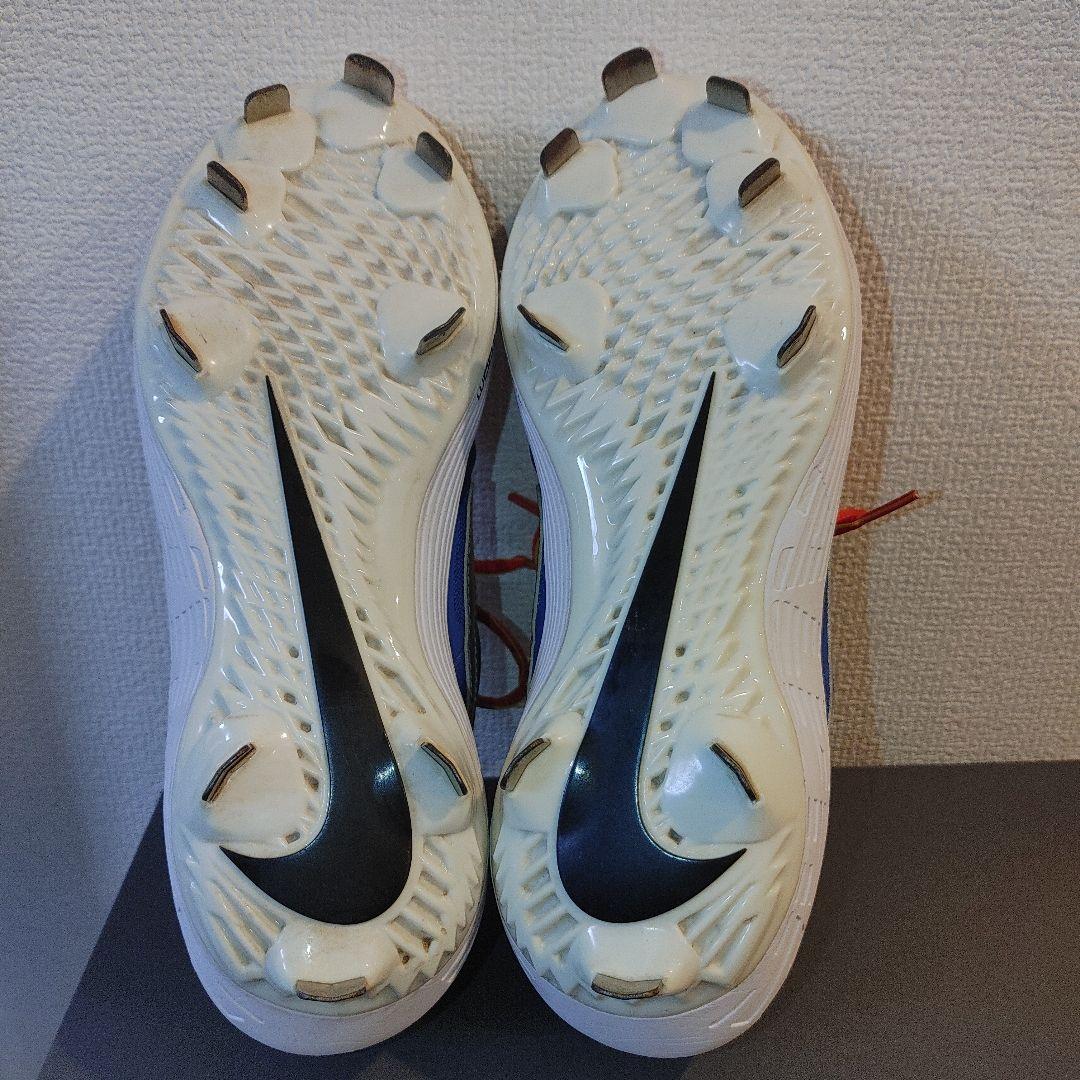 ナイキ　野球　スパイク　メタル 24.5センチ　ブルー×オレンジ