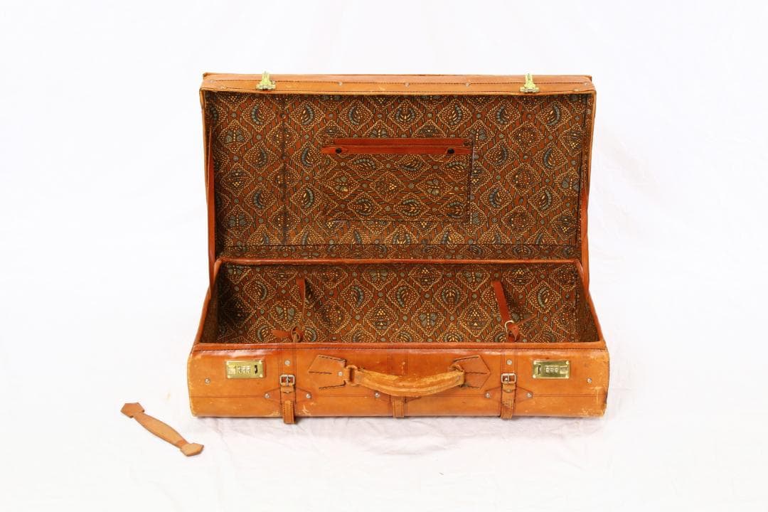 レザー風？旅行かばん クラシックスタイル