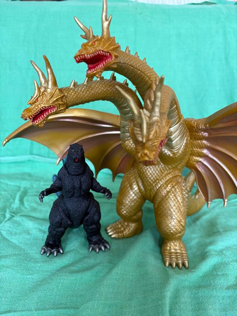 1998 ゴジラ、キングギドラ　ソフビ