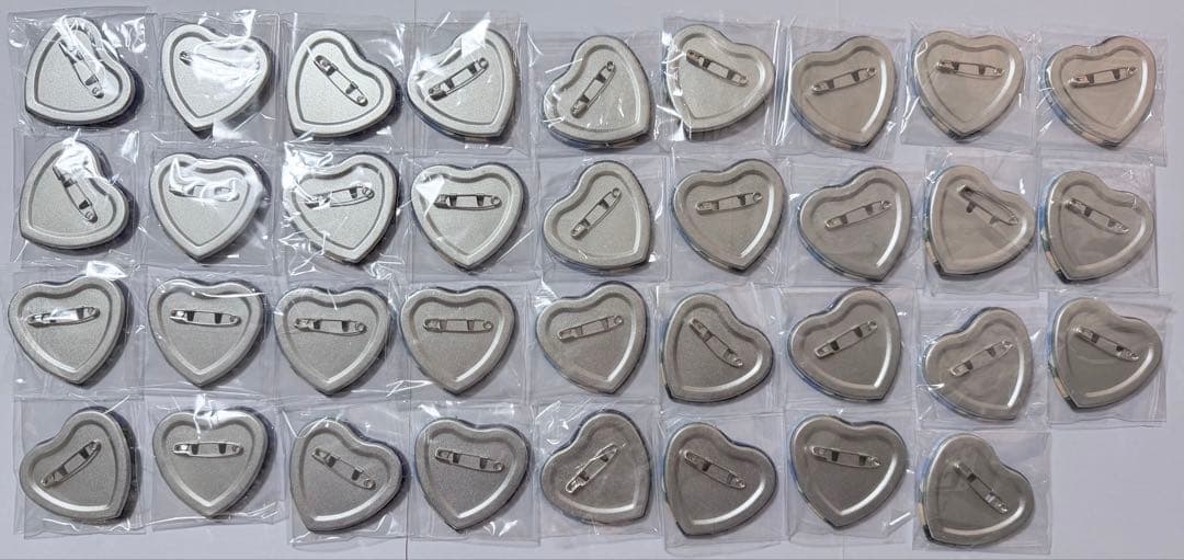 漣ジュン ハート缶バッジ