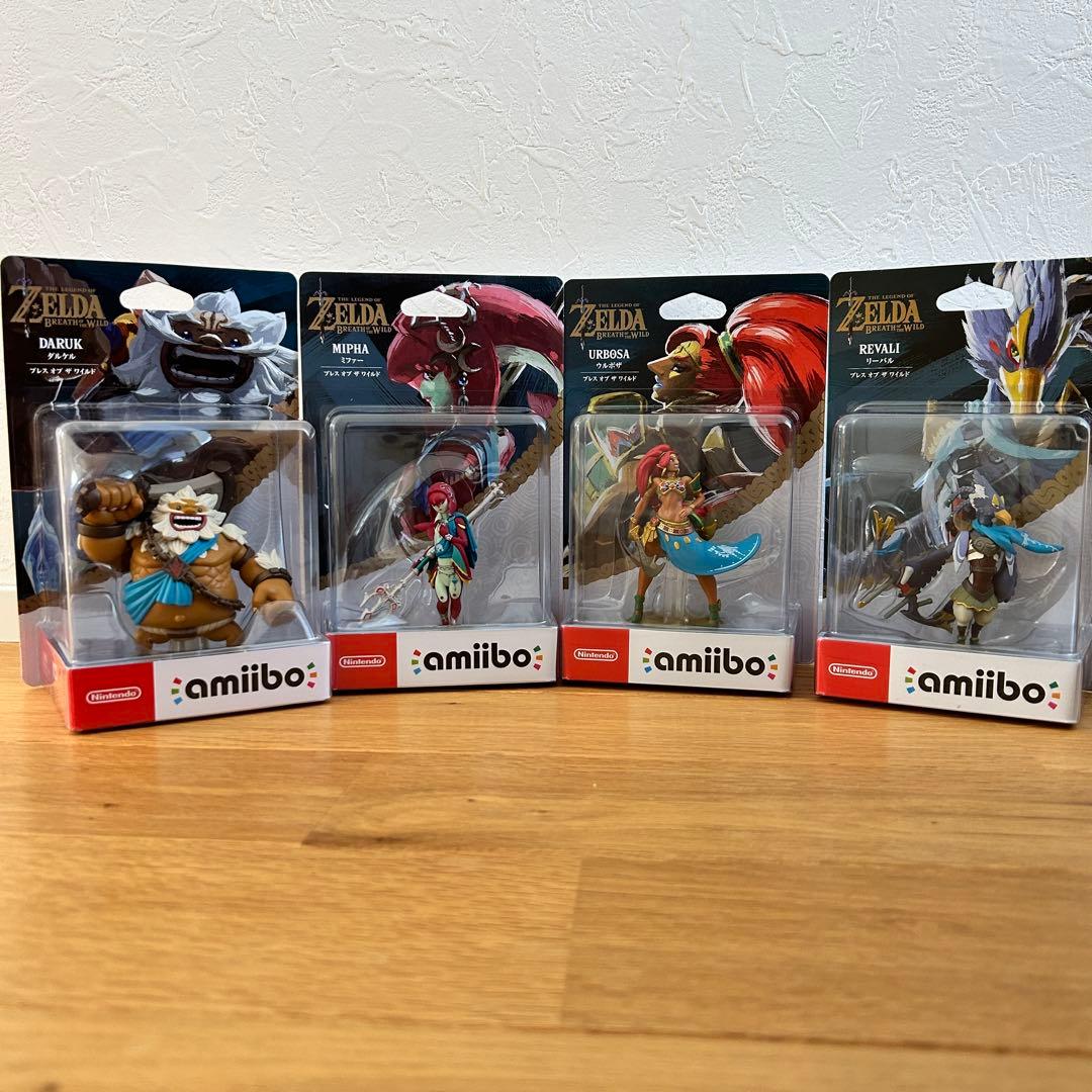 新品未開封 ゼルダの伝説 ブレス オブ ザ ワイルド 4英傑セット amibo