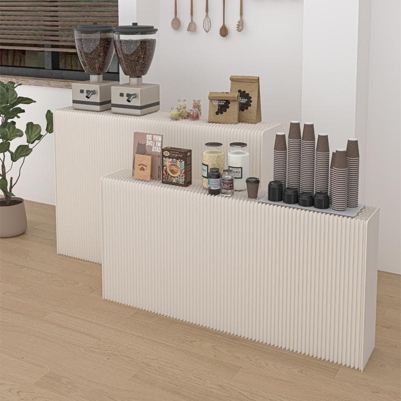 ディスプレイラック展示台セット 陳列台組立不要 折りたたみ長さ3-4ｍ幅42㎝