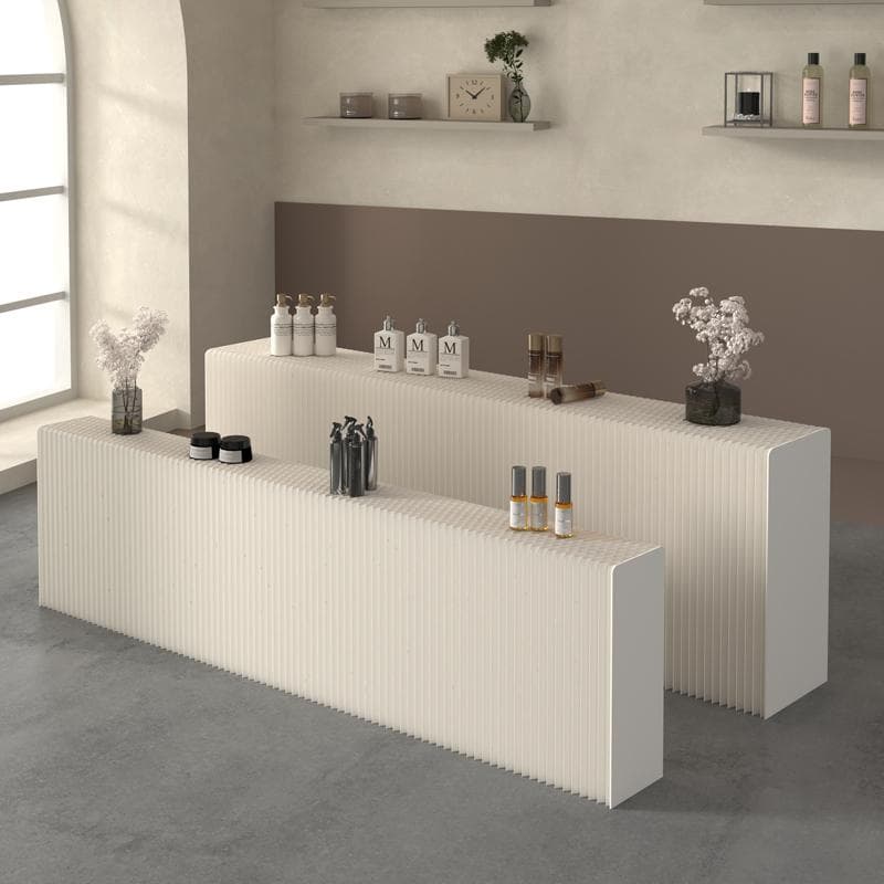 ディスプレイラック展示台セット 陳列台組立不要 折りたたみ長さ3-4ｍ幅42㎝