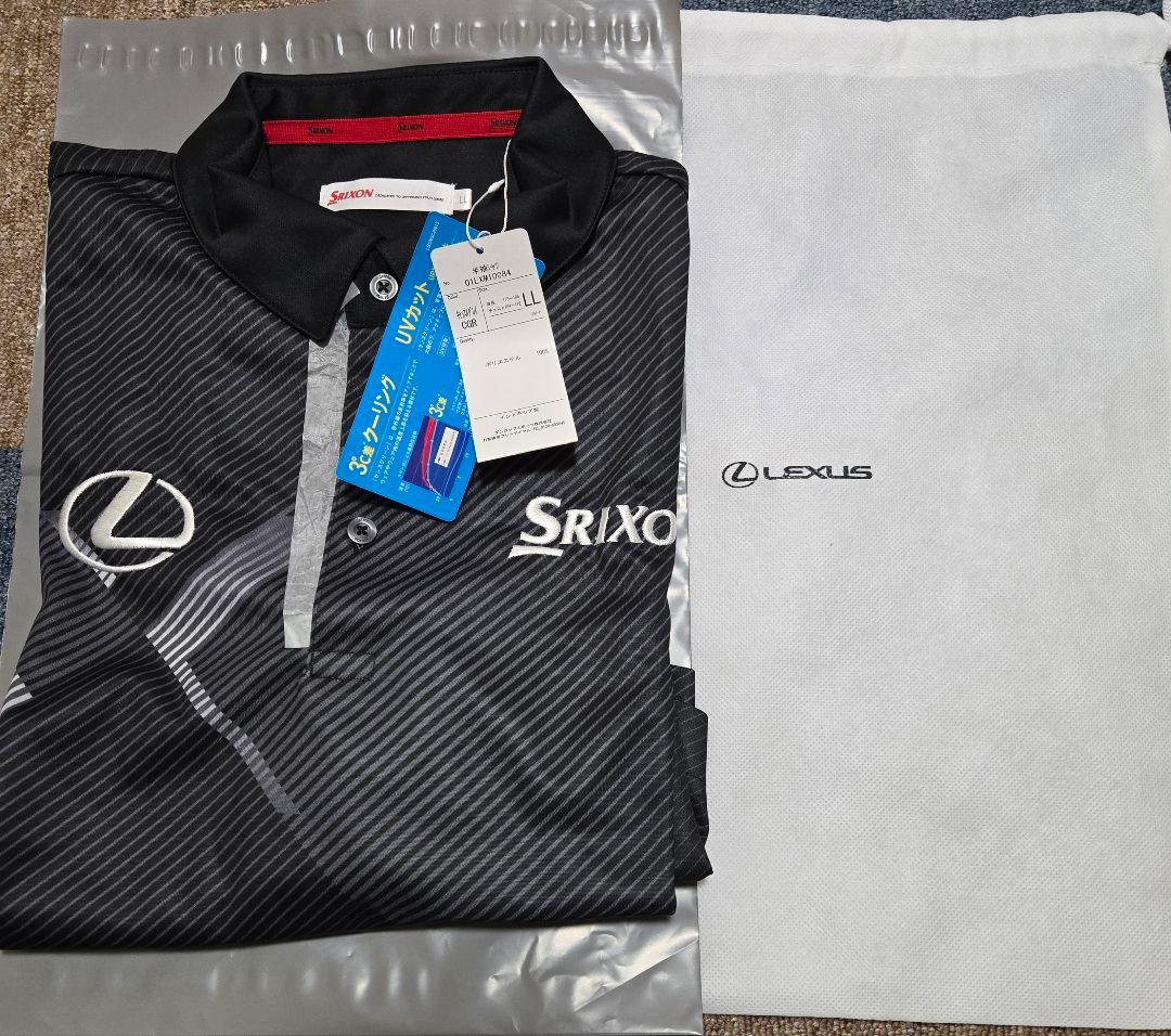 Srixon ゴルフシャツ LLサイズ ブラック/グレー　⭐松山英樹モデル⭐