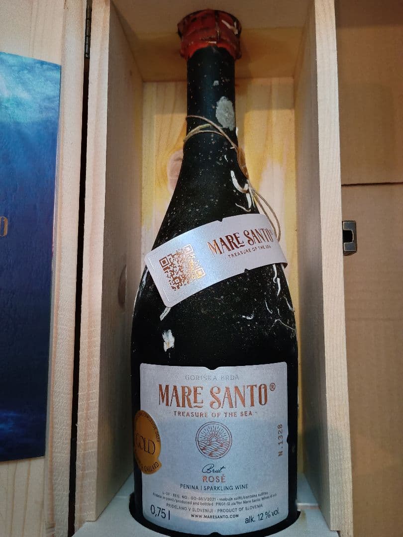 マーレ・サント・ロゼ　スパークリング ワイン　海底熟成　パリ五輪　木箱入り
