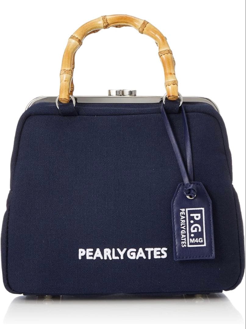 PEARLY GATES ネイビー ハンドバッグ